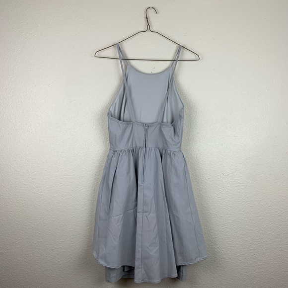 Lulu’s | Save the Last Dance Light Gray Dress - Picture 6 of 8